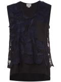 floral layered tank top