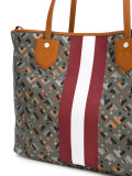 stripe detail tote bag