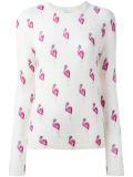 flamingo print jumper