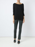 boat neck blouse