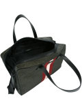 striped holdall