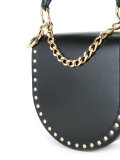 studded half moon shoulder bag