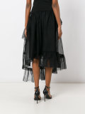 sheer layered skirt