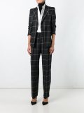checked blazer