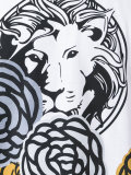 lion floral print T-shirt