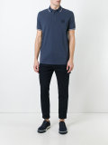 logo patch polo shirt 