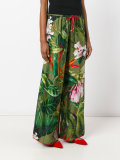 tropical print palazzo pants 