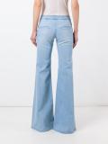 mid-rise flared jeans