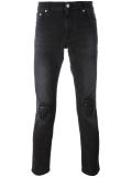 embroidered pocket jeans 