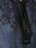 embroidered denim dress