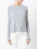 crew neck jersey top