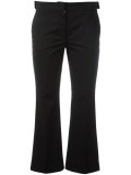 flared cropped trousers