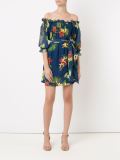 off shoulder floral dress