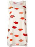 lip print tank top