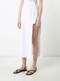 long side-slit skirt 