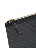 cube print clutch bag