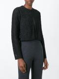 semi-sheer floral lace cropped jacket