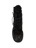 elongated tongue ankle boots