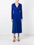 pleated wrap dress