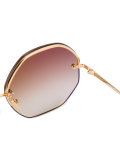 oversized hexagonal sunglasses