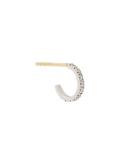 'Lorin Blanc' hoop diamond earing