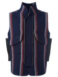 striped gilet