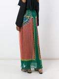 pleated sheer long skirt