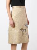 embroidered brocade skirt