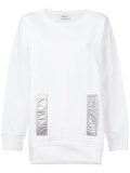 metallic pocket sweatshirt 