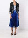 pleated mid-length skirt