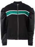 puff sleeve bomber jacket