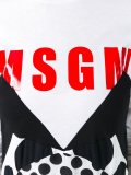 波点T恤连衣裙