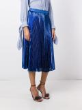 pleated mid-length skirt