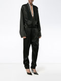 V-neck long sleeve jumpsuit 