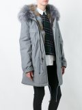 raccoon & coyote fur parka