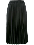 mid-length pleated skirt