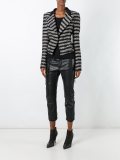 striped fitted jacket