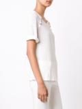 button detailing T-shirt