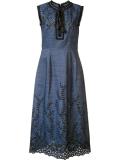 embroidered denim dress