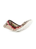 snakeskin effect ballerinas