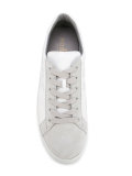 logo suede panel sneakers