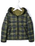 tartan padded jacket