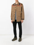 embroidered panel field jacket 