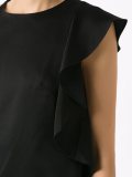 ruffled blouse