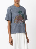 sunset print T-shirt