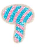 beaded mushroom velcro patch