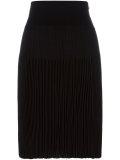 knee length pleated skirt