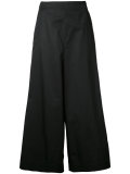 wide-leg cropped trousers