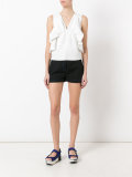stitched detail shorts