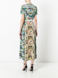 Framed Heads and Reclining Figures print dress